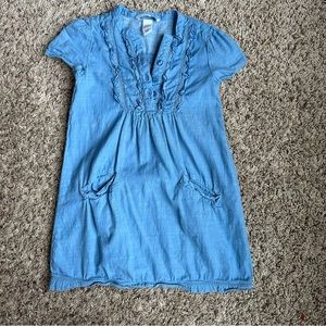VGUC H&M chambray tunic top cap sleeve size 4-5 year